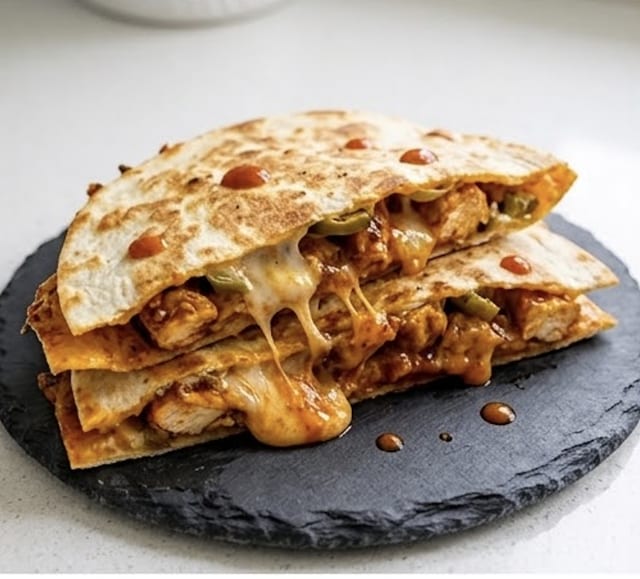 Tangy Spicy Chicken Quezzadilla.
