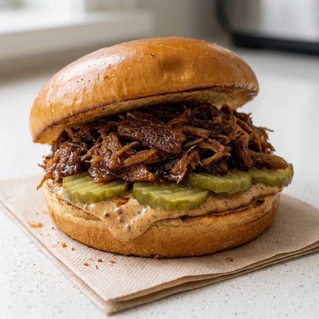 Chipotle Honey Pork Sandwich - Pan con Lechon.